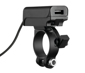 Optiline Trek X, Caricatore usb con doppia presa USB (USB A + USB C) resistente alla pioggia