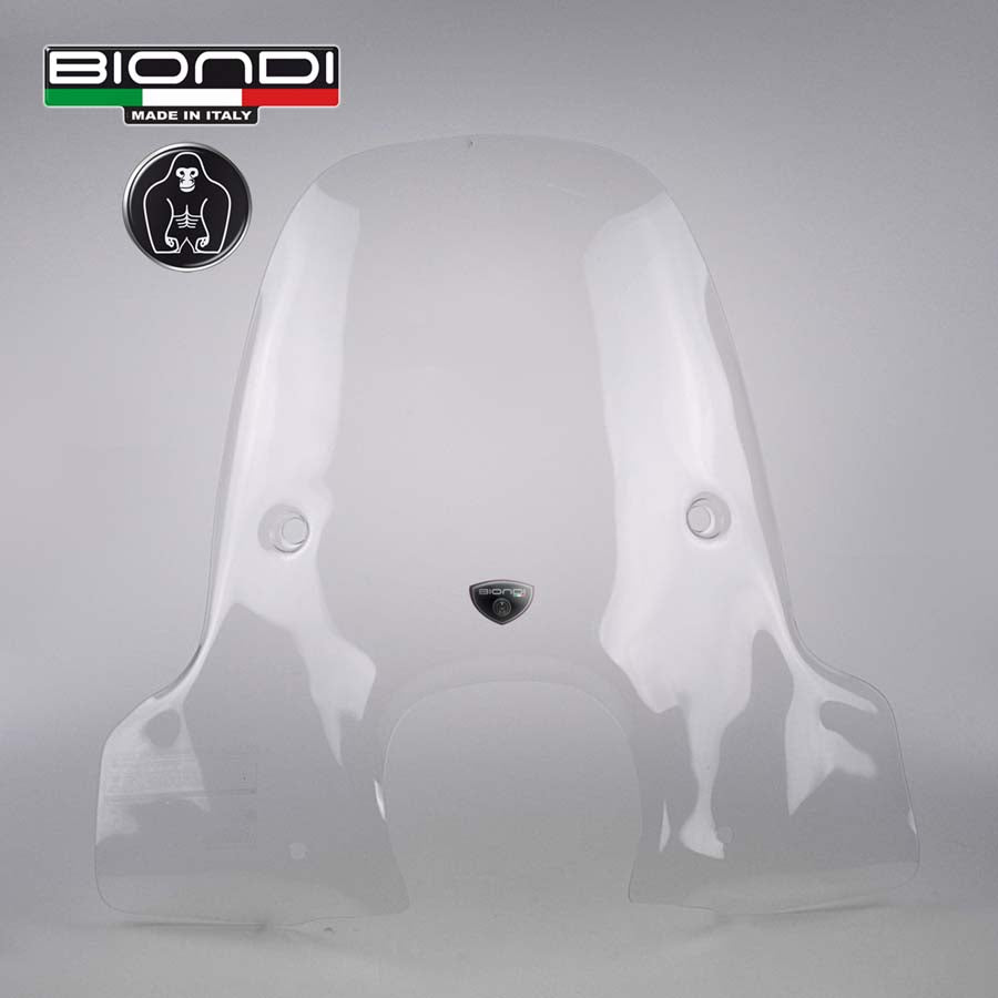 Biondi Parabrezza Z Trasparente + Attacchi Piaggio Beverly 125ie/300ie 2010-2020