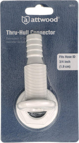 ATTWOOD - connettore passascafo dritto in polipropilene 3 1/4 pollice