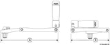 Manivela de cabrestante plegable Easysea FLIPPER Max