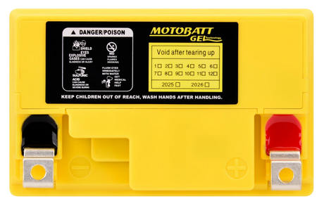 MotoBatt MTZ6S Gel Battery 12 V / 6 Ah for motorcycles, scooters &amp; powersports