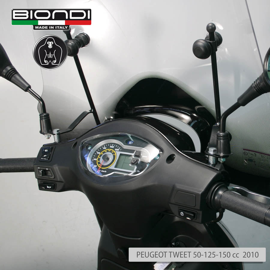 Biondi Parabrezza Z Peugeot Tweet 50/125/150cc EVO 2014-2019 con Attacchi