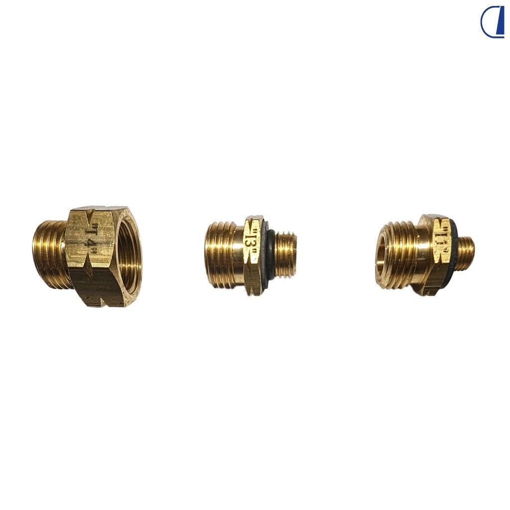 GOK Euro-Set IT set 3 adattatori per regolatore italiano su bombole europee