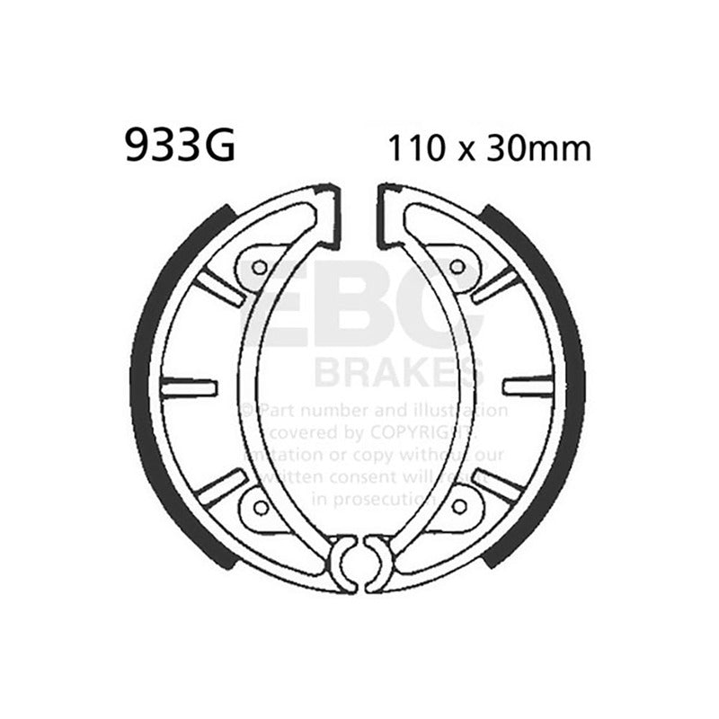 EBC Brake Shoes Montesa/Honda Cota 83-84 Grooved 933G