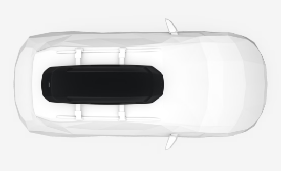 Thule Dachbox Auto Force 3 S Schwarz Geprägt 6451