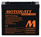 MotoBatt Batteria MBTX20UHD QuadFlex AGM  12 V / ~22 Ah per moto & powersport