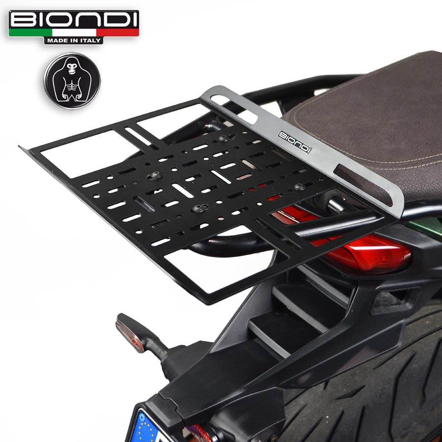 Biondi 8901038 Piastra Portapacchi Universale Moto per Borse Impervious