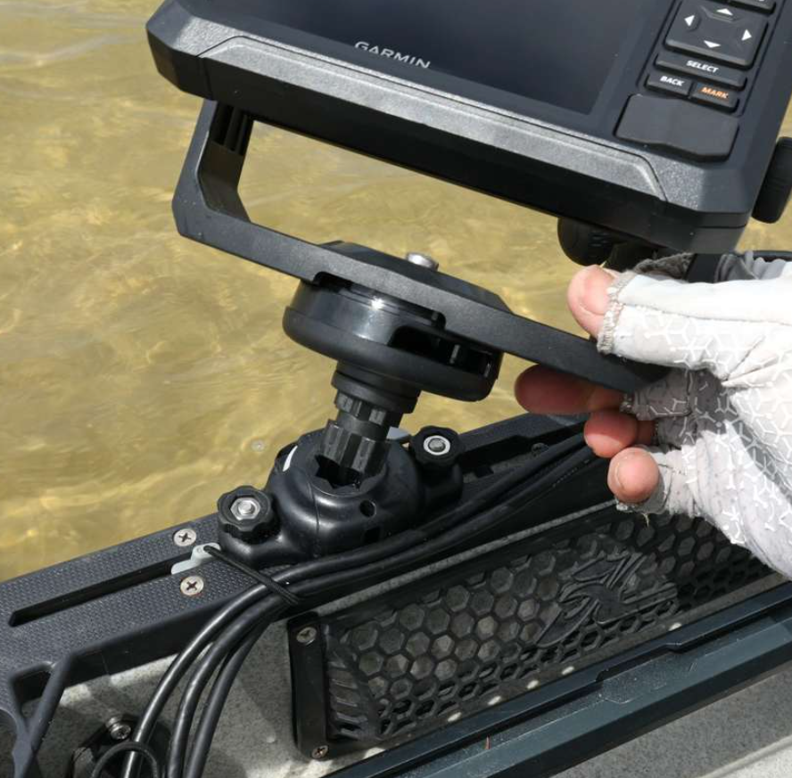 Soporte para sonda Garmin de perfil bajo Railblaza