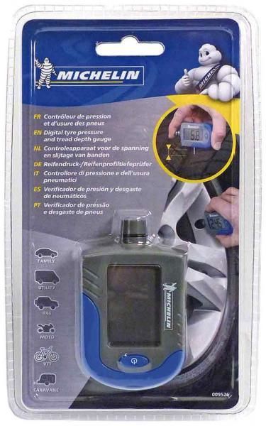 Monitor de presión y desgaste de neumáticos Michelin con función de medición de barras