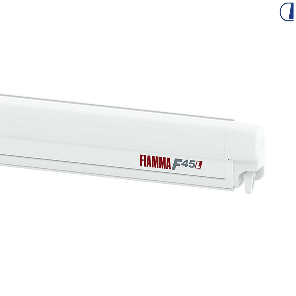 Fiamma F45 L 450 Wall-Mounted Awning - Polar White / Royal Grey
