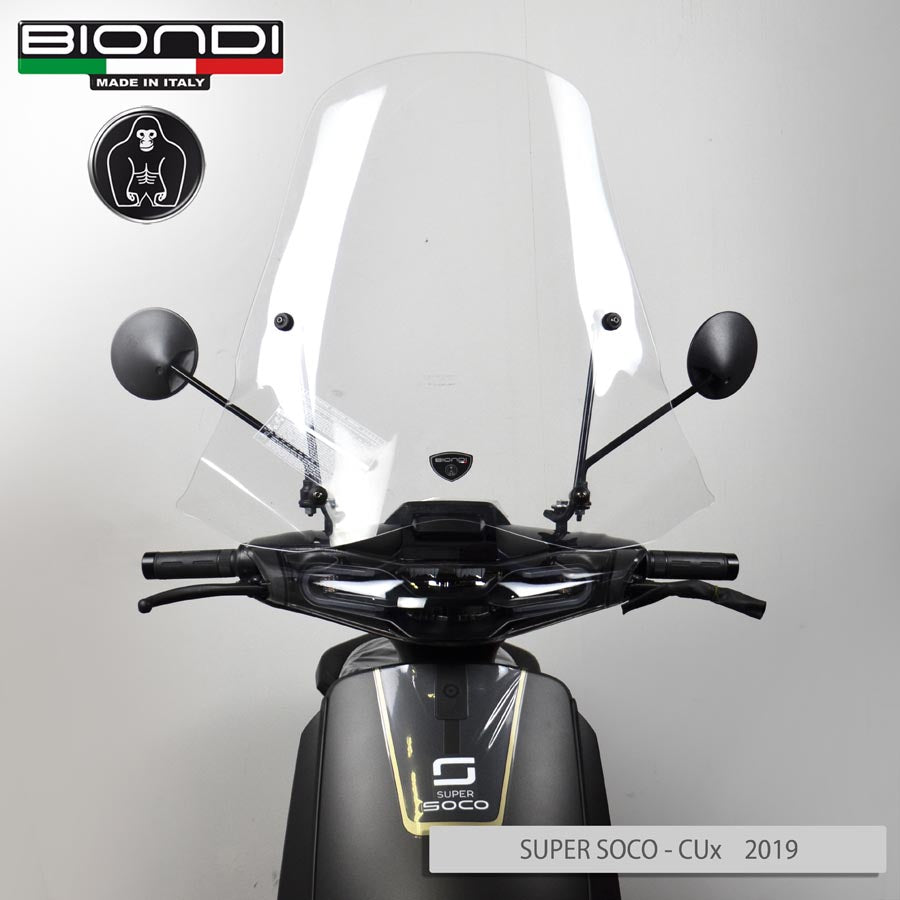 Biondi Parabrezza Club Super Soco CUx 2019 con Kit Attacchi - MPN 8061258