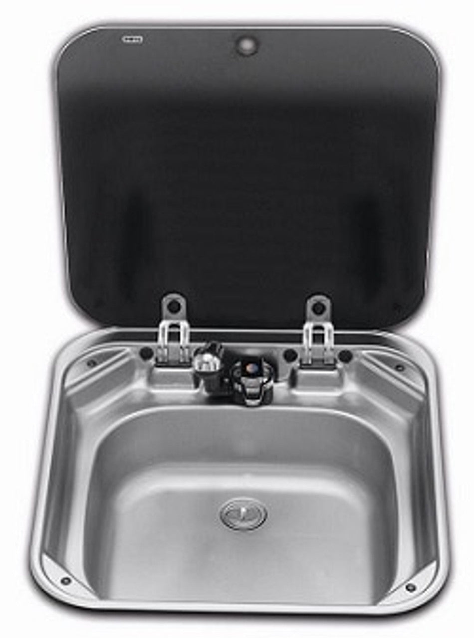 Dometic Square sink for campers and caravans with glass lid SNG4244 9600027602 