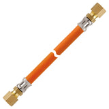 GOK Tubo gas alta pressione 10 bar 800 mm Ø 8 mm raccordi RVS