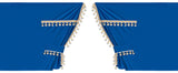 Lampa Luxury Smart, set tende in poliestere per camion - Blu/Oro 96034