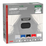 Lampa Luxury Smart, set tende in poliestere per camion - Nero/Rosso 96035