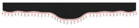 Lampa Luxury Smart, set tende in poliestere per camion - Nero/Rosso 96035