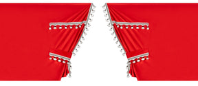Lampa Luxury Smart, set tende in poliestere per camion - Rosso/Nero 96036