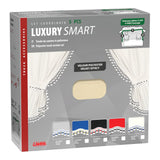 Lampa Luxury Smart, set tende in poliestere per camion - Panna/Blu 96037