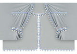 Lampa Luxury Pro-Cabin, set tende in poliestere per camion - Argento/Blu 96038