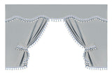 Lampa Luxury Pro-Cabin, set tende in poliestere per camion - Argento/Blu 96038