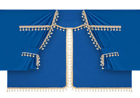 Lampa Luxury Pro-Cabin, set tende in poliestere per camion - Blu/Oro 96039