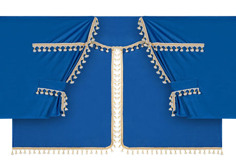 Lampa Luxury Pro-Cabin, set tende in poliestere per camion - Blu/Oro 96039