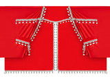 Lampa Luxury Pro-Cabin, set tende in poliestere per camion - Rosso/Nero 96041