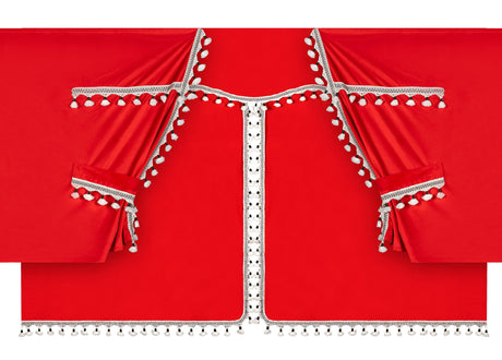 Lampa Luxury Pro-Cabin, set tende in poliestere per camion - Rosso/Nero 96041