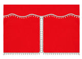 Lampa Luxury Pro-Cabin, set tende in poliestere per camion - Rosso/Nero 96041