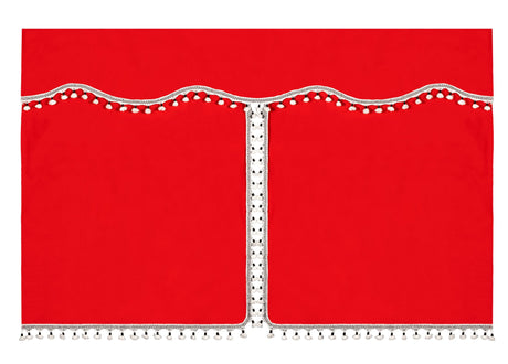 Lampa Luxury Pro-Cabin, set tende in poliestere per camion - Rosso/Nero 96041