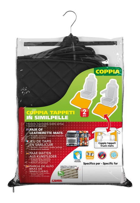 Coppia tappeti in Skeentex Nero Daf XF 105 (02/04>12/14) automatico, manuale 96099
