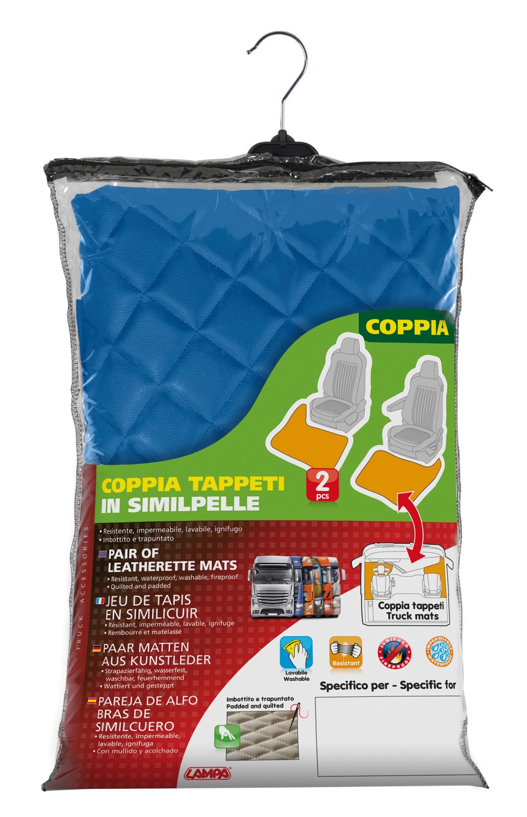 Lampa Tappeti Skeentex Blu per Mercedes Actros MP4 / MP5 / MP5 L