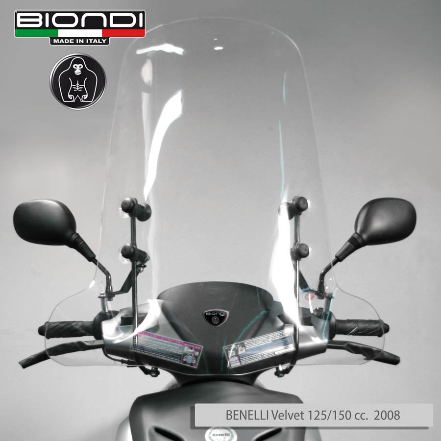 Biondi Parabrezza Z Trasparente + Attacchi OVER Thor 50/125 cc 2013