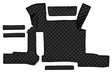 Tappeto centrale in Skeentex Nero Man TGX (01/17>06/20) manuale, 2 cassetti 96253