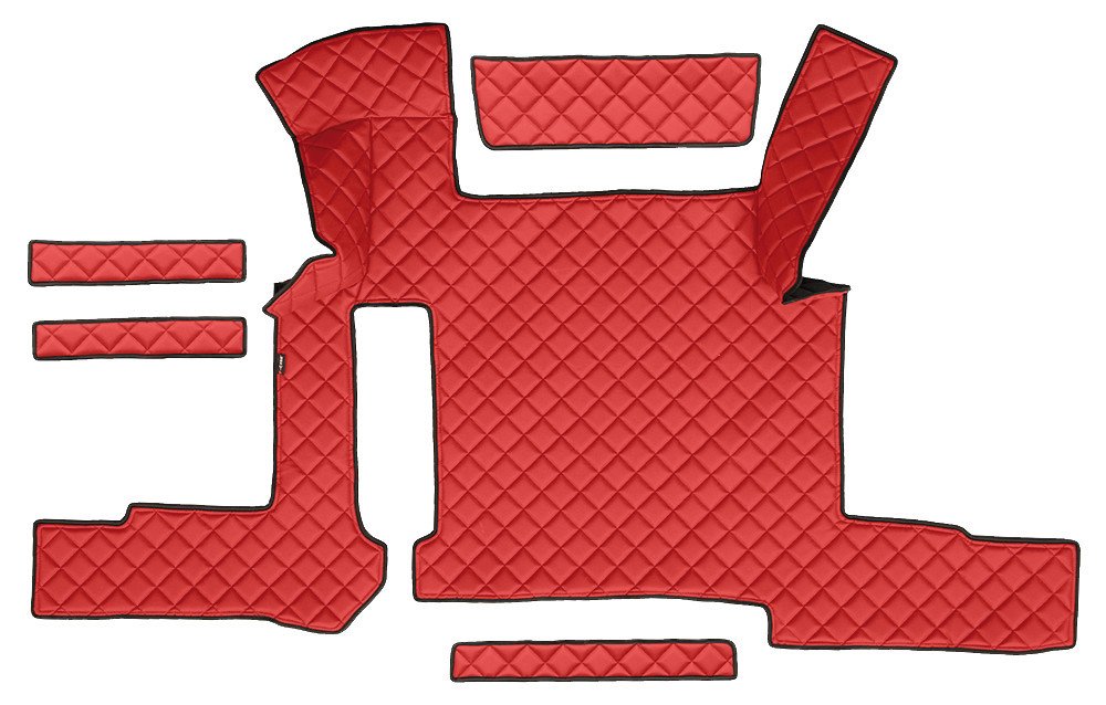 Tappeto centrale in Skeentex Rosso Man TGX (01/17>06/20) manuale, 2 cassetti 96254