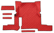 Tappeto centrale in Skeentex Rosso Man TGX (01/17>06/20) automatico, 2 cassetti 96260