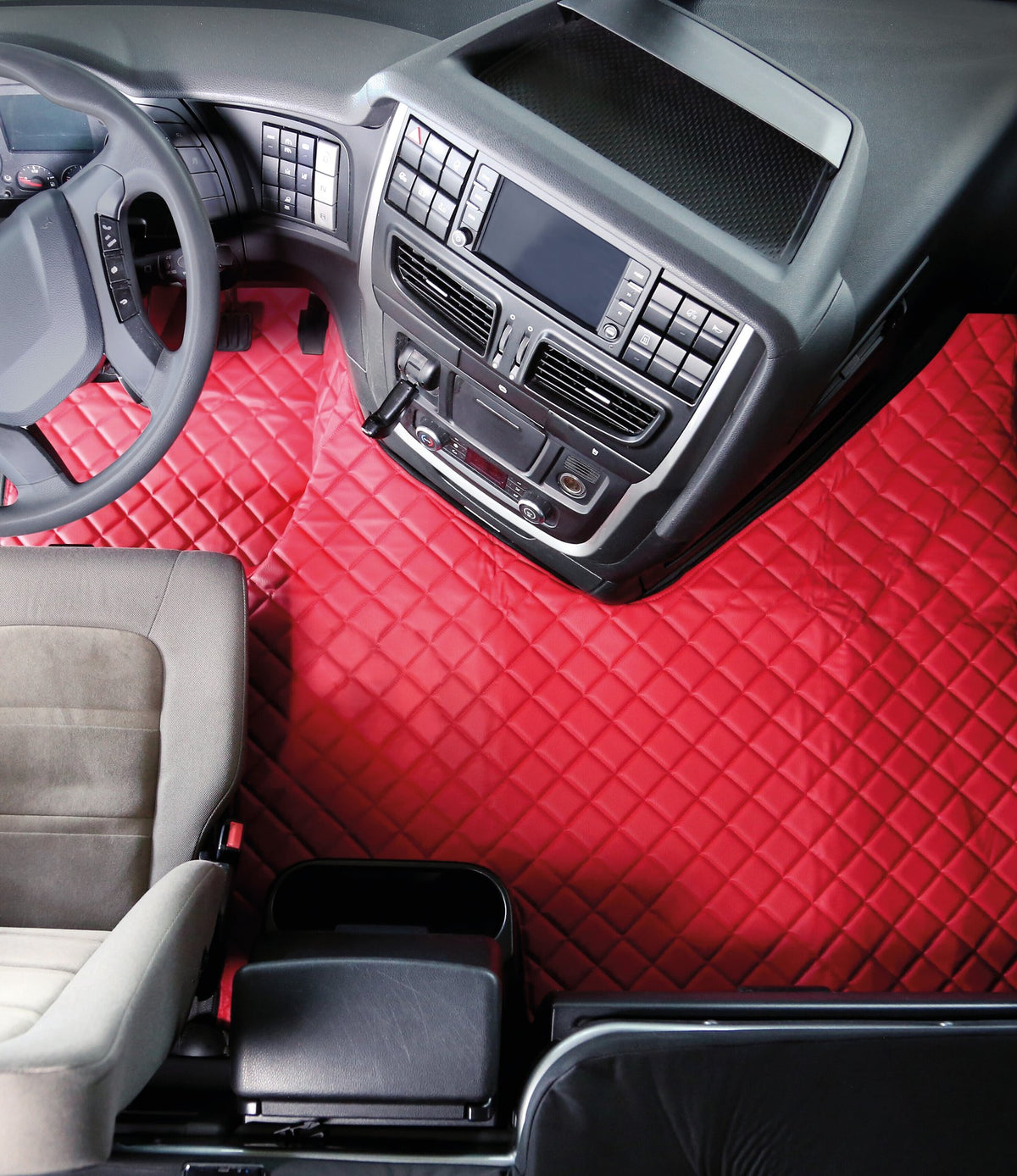 Tappeto centrale Skeentex Rosso Iveco Stralis 08/02>12/12 manuale cabina larga 96338