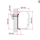 Fiamma Kit S 400 staffa di ricambio per tendalino F45