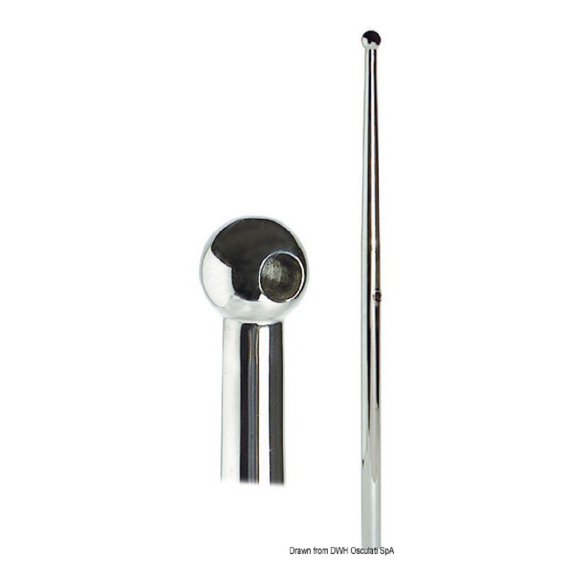 Candeliere inox 710 mm