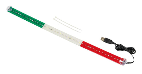 Lampa Bandiera luminosa 60 cm, 42 Led, USB - Italia 96963