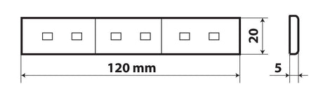 Lampa Bandiera Italia luminosa a 6 led, 24V 96969