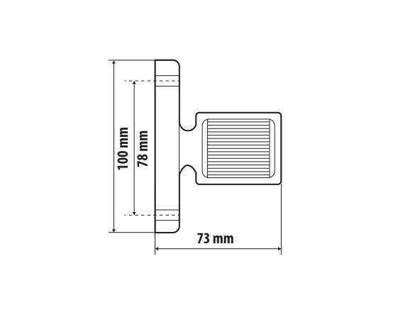 Lampa Alpha Flex 7, luce ingombro - 6 Led - 12/24V - Destra 96993
