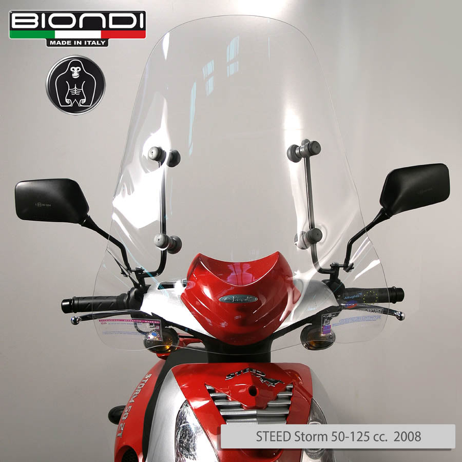 Biondi Parabrezza Pro MBK Thunder 125 2000 con Kit Attacchi