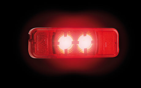 Lampa Luce ingombro a 2 Led, 24V - Rosso 7001 97001