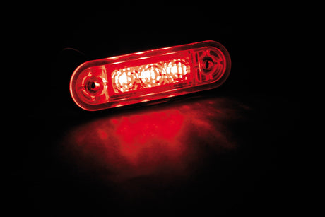 Lampa Luce ingombro a 3 Led, montaggio ad incasso, 12/24V - Rosso 97005