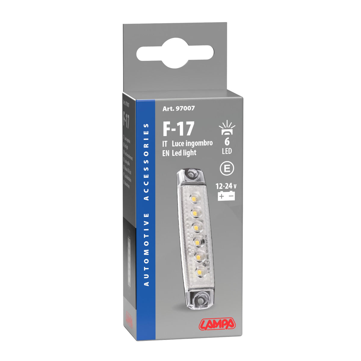 Lampa Luce di Ingombro 6 LED 12/24V Bianca