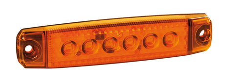 Lampa Luce ingombro a 6 Led, montaggio in superficie,12/24V - Arancio 97009