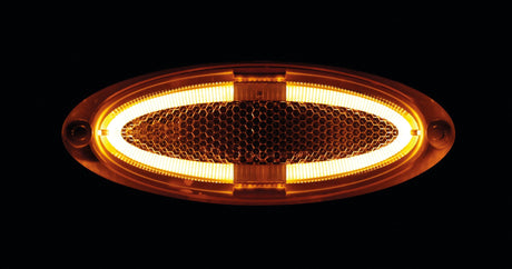 Lampa Luce ingombro a 4 led, montaggio in superficie, 12/24V - Arancio 97013