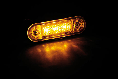 Lampa Set 20 pz, luce ingombro a 3 Led, montaggio ad incasso, 12/24V - Arancio 97019