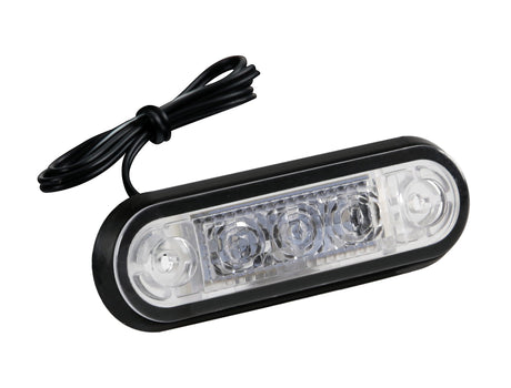 Lampa Set 20 pz, luce ingombro a 3 Led, montaggio ad incasso, 12/24V - Arancio 97019